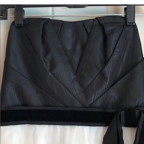 Strapless Black and White Dress - Picture 9 of 9